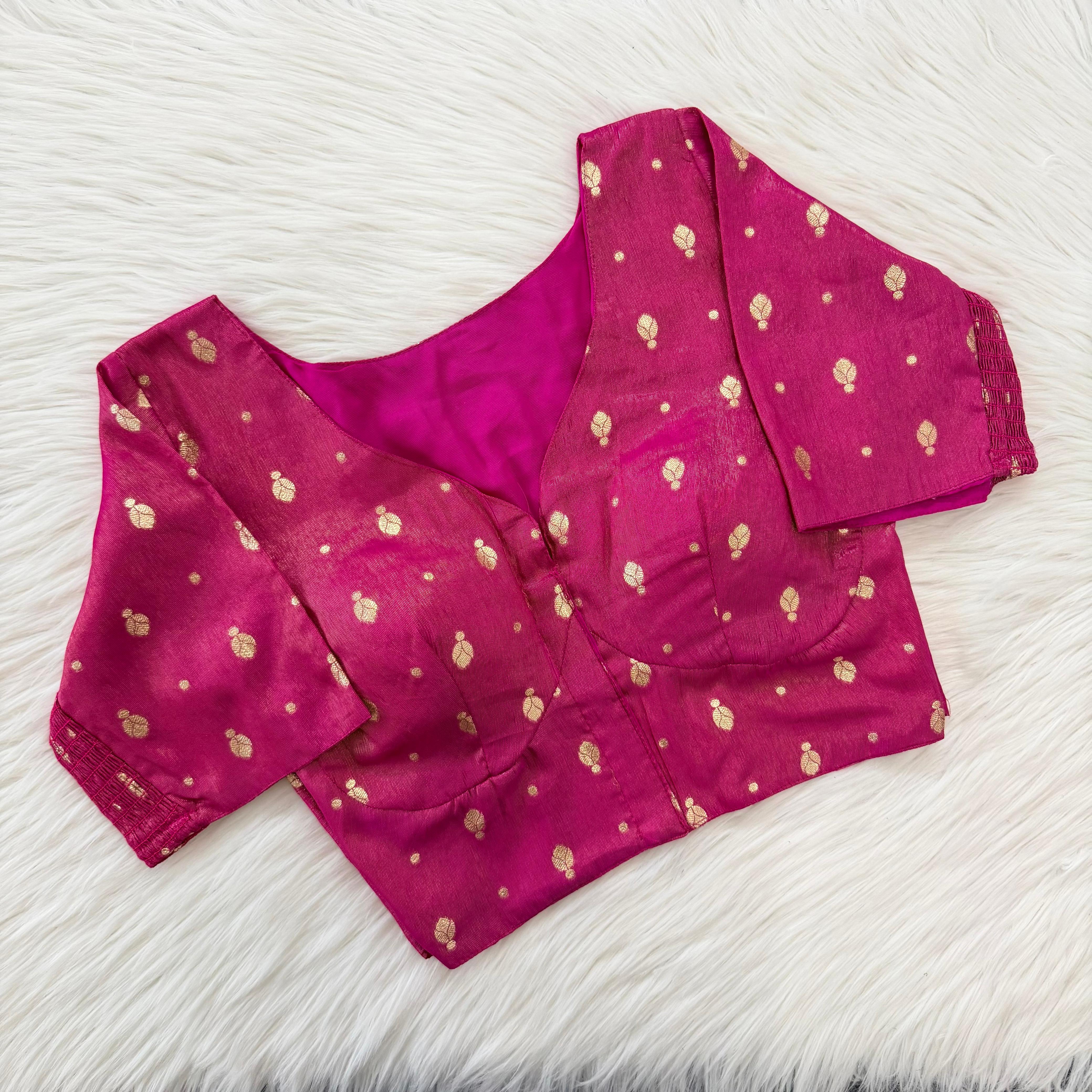 Banarasi Silk Flexible Side-Elastic Blouse
